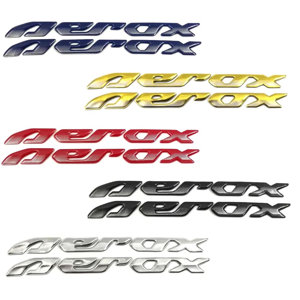 Autocollants emblème 3D pour Yamaha AEROX155, pour moto 155 NVX155, décalcomanie en relief, pour roue de réservoir, avec application