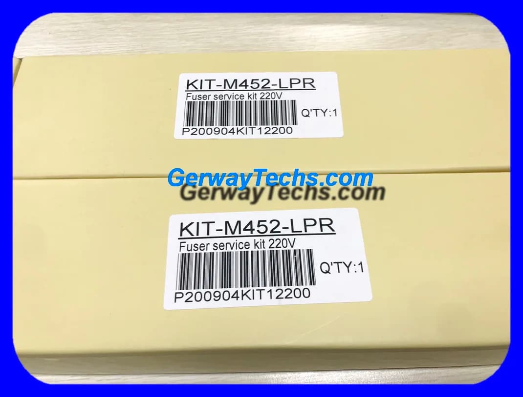 2X RM2-6435 RM2-6461 HPLaserJet M452 M454 Mino 7 M477 Micer M452dw M452nw Kit de service de fusion Rouleau inférieur Manchon de film