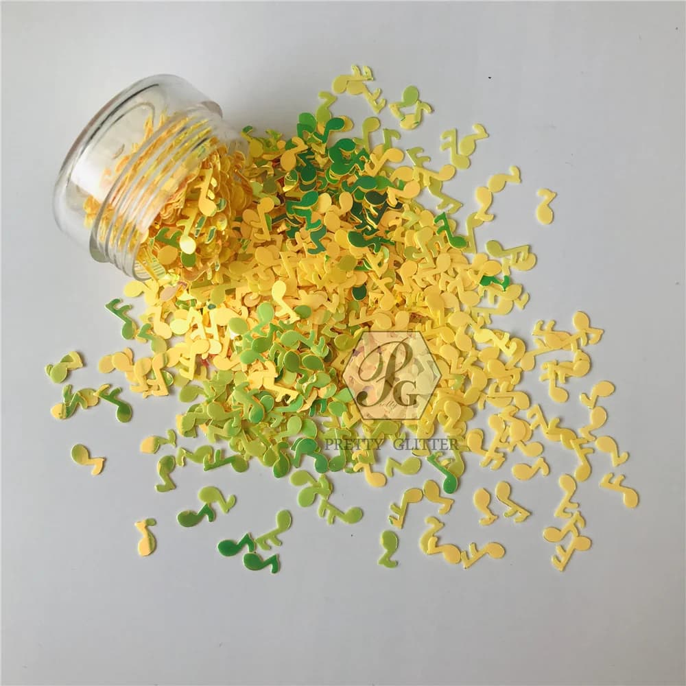 Pretty tyg – Note de musique en forme de perle irisée, 1 boîte, paillettes pour ongles, flocons, accessoires de décoration artistique de manucure