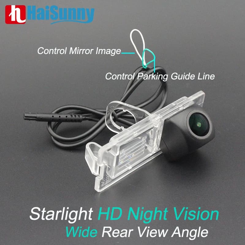HaiSunny-Caméra de recul Full HD pour Renault Megane, objectif Fisheye, vision nocturne, compatible avec les modèles 2, 3, Scenic 3, décennie kX91, Espace 4