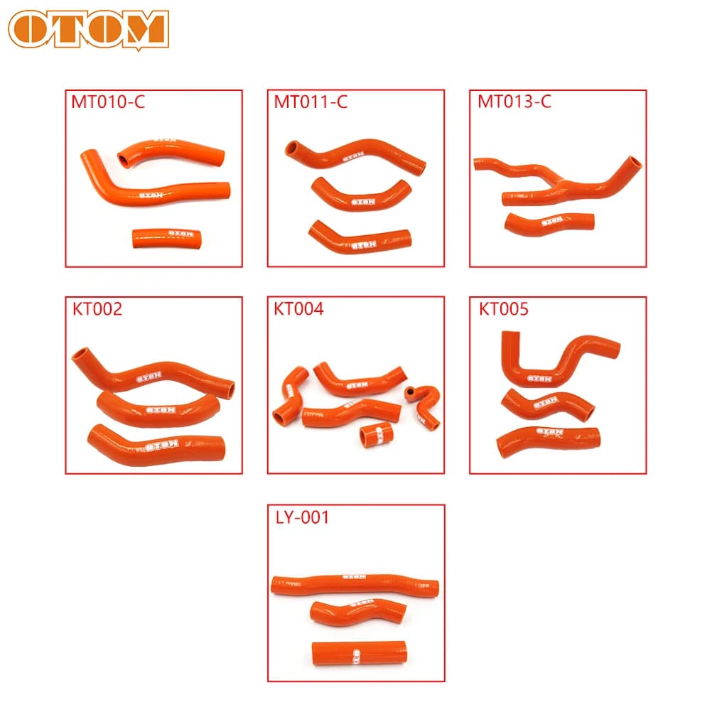 OTOM-Tuyaux de Moto Religieux en Gel de Silice, Tuyau de Raccordement pour KTM SXF XCF XCFW SX XC HUSQVARNA TC TE TE TX, Pièces de Motocross