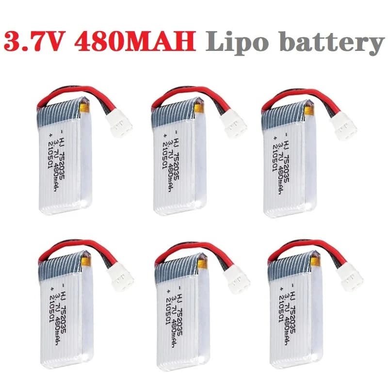 1/2/3/5 pièces H31 batterie 3.7V 480mAh batterie Rechargeable pour H107 H31 KY101 E33C E33 RC Drone pièces de rechange