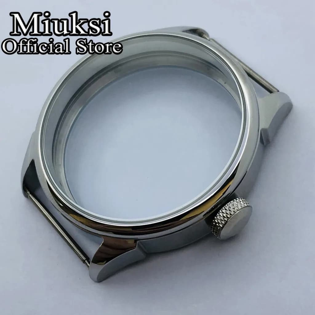 Miuksi – boîtier en acier inoxydable argenté de 42mm, adapté au mouvement de la série ETA 6497 6498 ST3600 ST3620 ST36