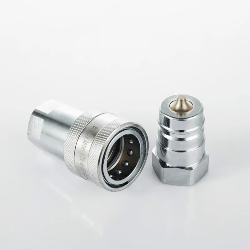 Coumonopoles hydrauliques à déconnexion rapide en acier au carbone, accouplement rapide de type fermé, 1 jeu, 1/8, 1/4, 3/8, 1/2, 1, M10bronchM14X1.5