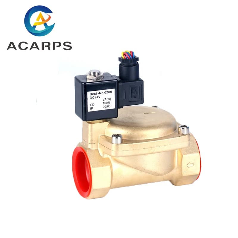 Électrovanne pilote en laiton normalement fermée, haute pression, 1/4 ", 3/8", 1/2 ", 3/4", 1 ", 1-1/4", 1-1/2 ", 2", 1,6 MPa, 0927