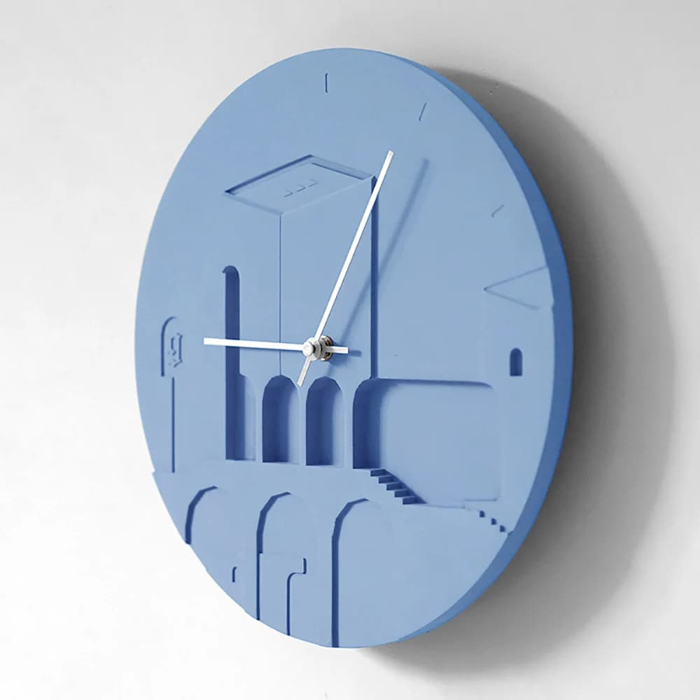 Moule en silicone pour horloge en ciment créatif, artisanat mural, outil de décoration exécutif en béton pour la maison