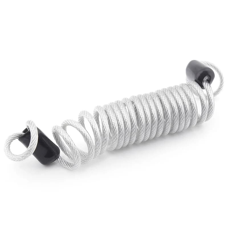 Uinversal – corde de rappel de sécurité, verrou de casque, câble de sécurité enroulé en PVC, antivol, attache de sécurité, moto, vélo, Scooter Quad