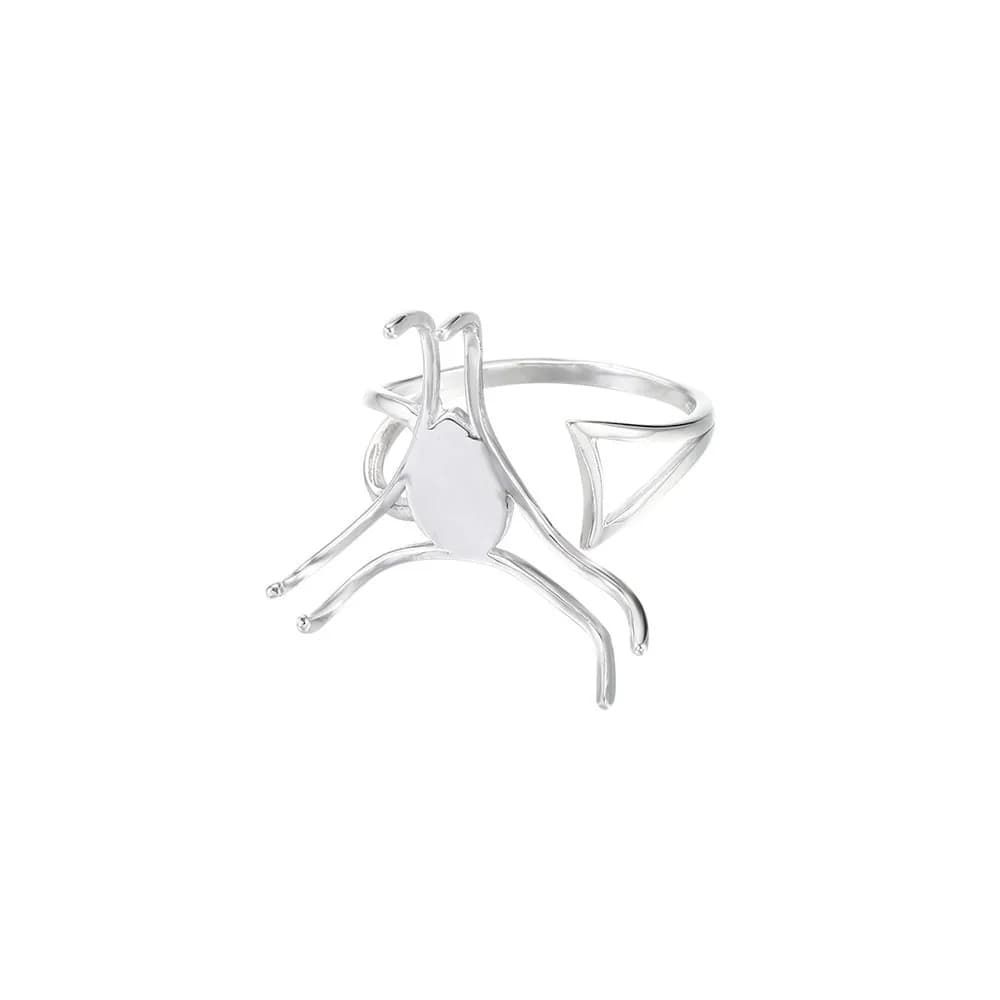 Réglage d'anneau réglable pour cabochons ronds de 20 à 24 mm ou cabochons de forme irrégulière, base d'anneau en argent 925 plaqué or blanc