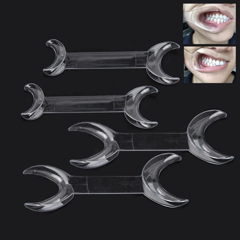 Écarteur dentaire Transparent à Double tête en forme de T, écarteur de joues et de lèvres, extenseurs de bouche intra-oraux dentaires, 4 pièces