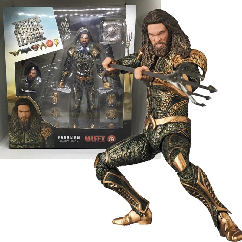 Mafex-Figurine d'action Aquaman, Jouets cadeaux, 16cm, 061