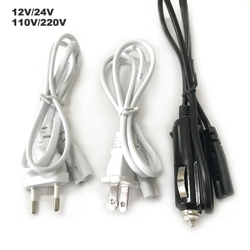 12V 24V 110V 220V EU US Plug camion voiture électrique chauffé boîte à déjeuner câble remplacer alimentaire plus chaud conteneur cordon d'alimentation adaptateur fil