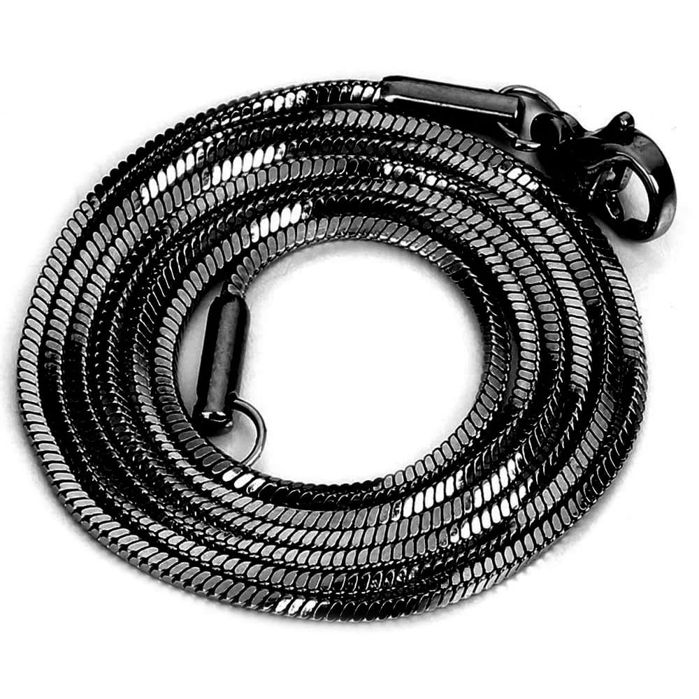 Collier à chaîne serpent en acier inoxydable pour homme et femme, bijou de haute qualité, cadeau