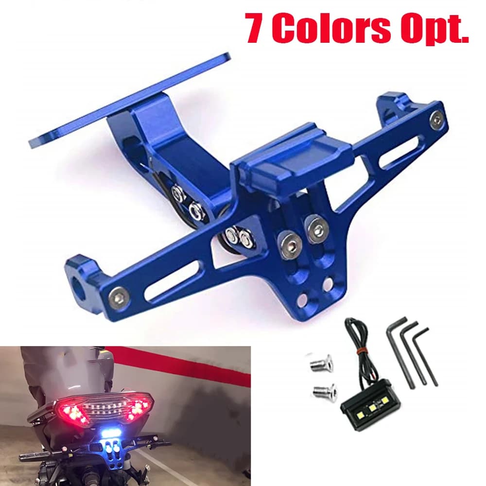 Bandit-Plaque de planificateur arrière de moto universelle, support de montage, lumière LED, Suzuki GSF 250 400 1200 1250 600 600S 650 650S 650N