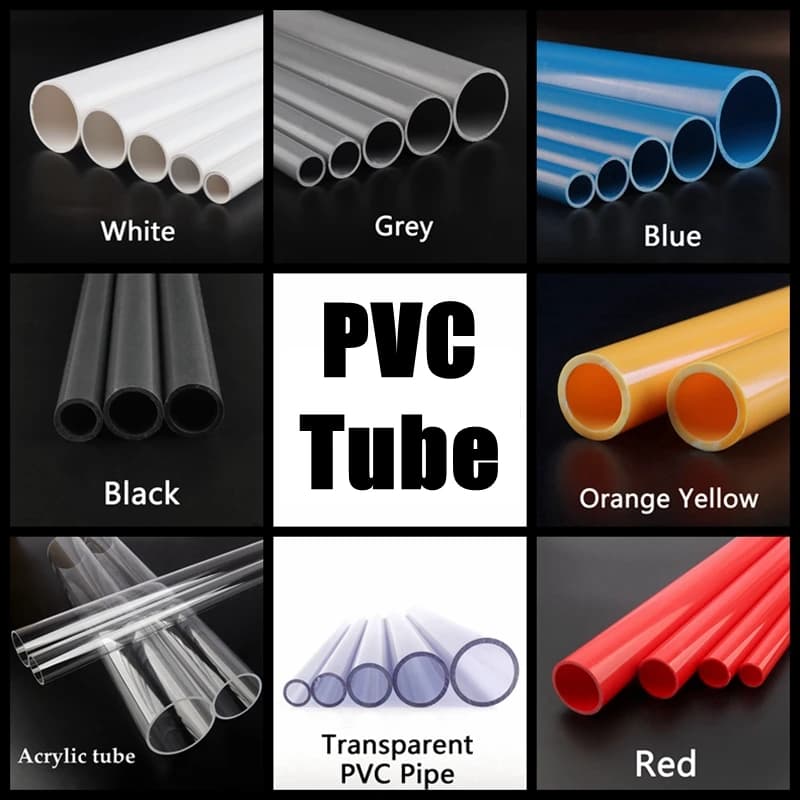 1pc O.D 20 ~ 32mm PVC tuyau Aquarium Aquarium approvisionnement en eau PVC Tube jardin Irrigation arrosage raccords cadre de plantation 50CM de Long