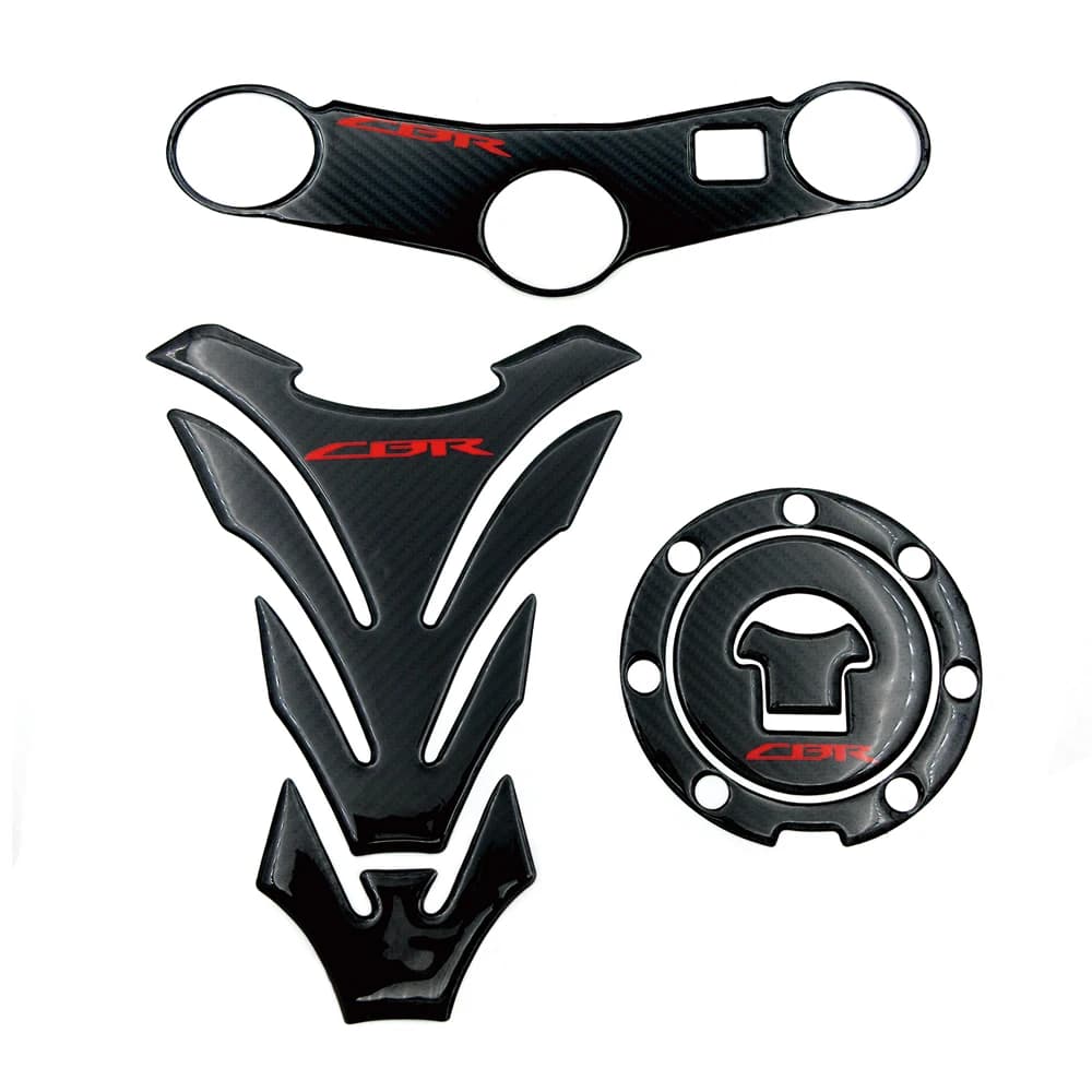 Autocollants pour bouchon de réservoir de moto, Triple haut, pince supérieure à trois arbres, autocollants de protection du joug avant pour Honda CBR 600RR 2003 2004
