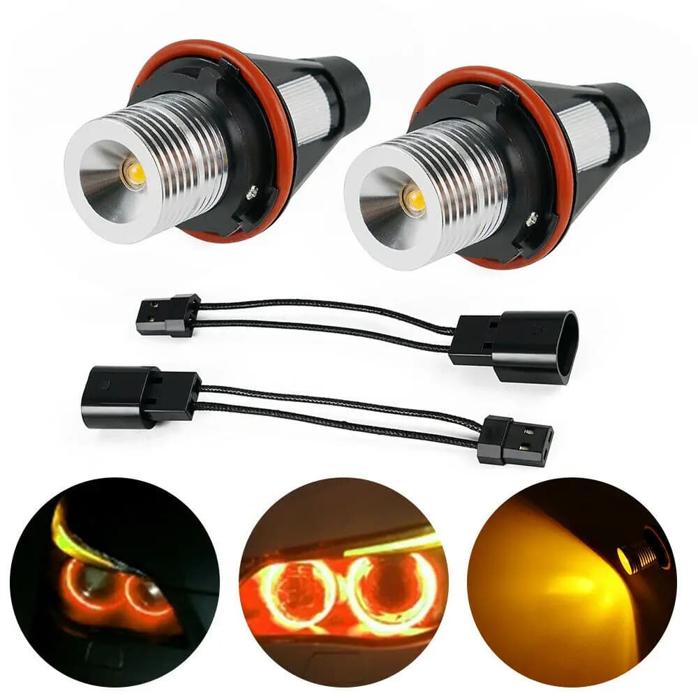 Ampoules lumineuses Angel Eyes Marker, remplacement des lumières de sauna lumineuses, accessoire de voiture pour BMW E39, E60, E63, E64, E53, 5, 6, 7, Bery X5, 2 pièces