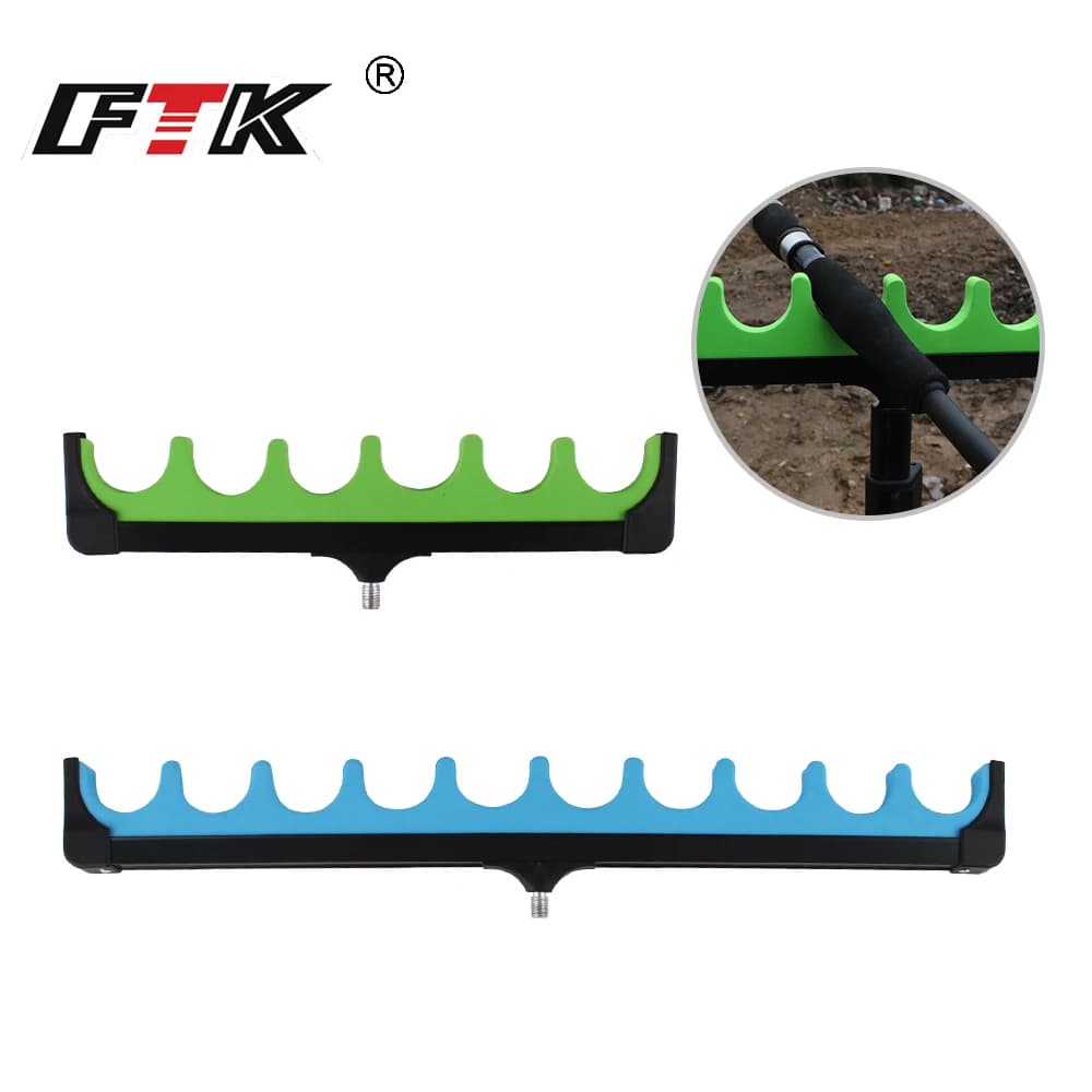 FTK 6/8 trous porte-canne à pêche mangeoire pod support 30.5 cm/50.5 cm EVA souple canne à pêche matériel carpe accessoires de pêche Pesca