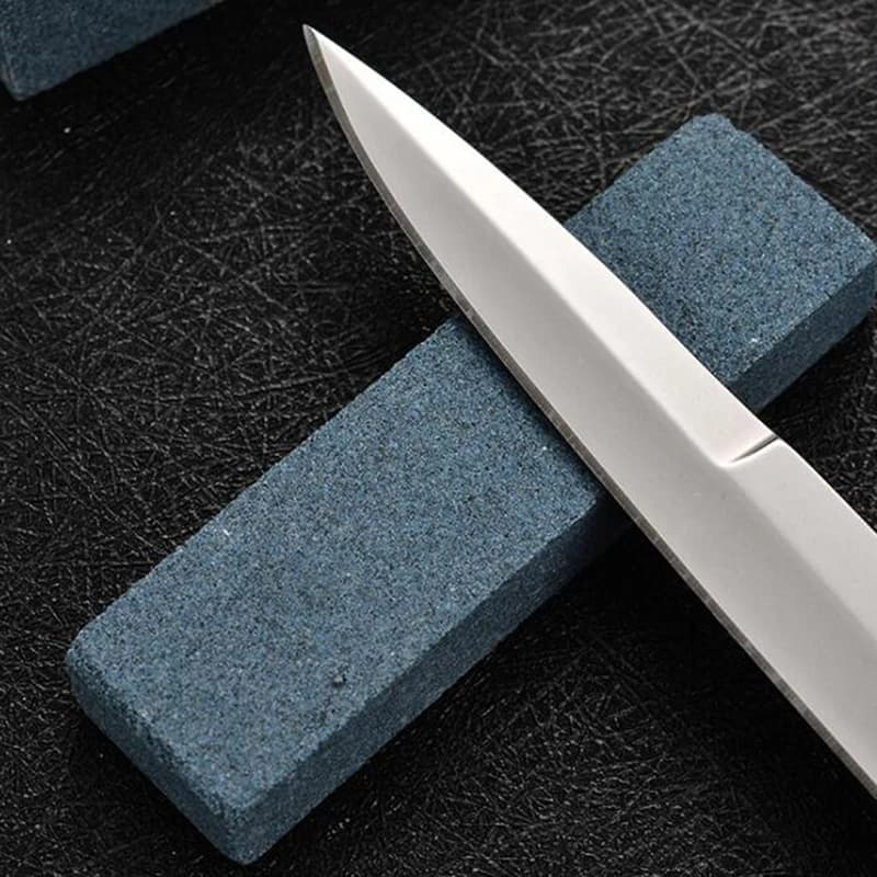 Affûteur de couteaux portable, dispositif de coupe, pierre à aiguiser professionnelle simple Pierre à aiguiser, Meule Outils de cuisine à domicile 240 Granularité