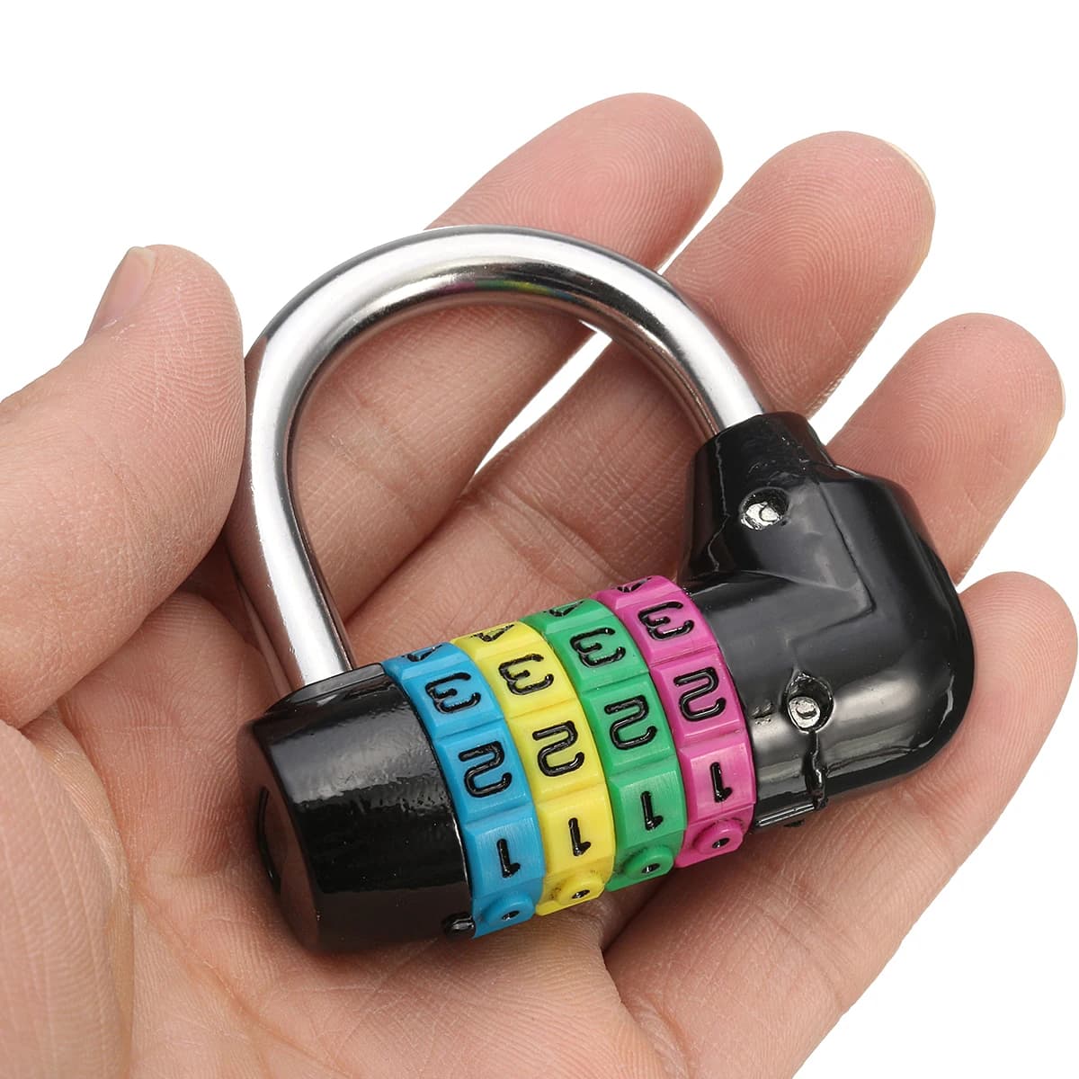 Cadenas de sécurité avec code à 4 chiffres et mot de passe, verrou de sécurité avec Cristal pour salle de sport