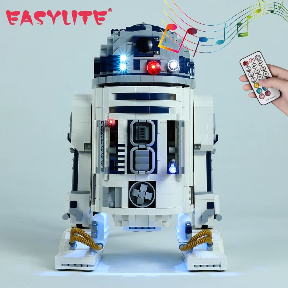 EASYLITE – ensemble d'éclairage LED pour Robot 75308 Star R2-D2, blocs de construction, jouets de bricolage à collectionner, briques non incluses uniquement, Kit d'éclairage