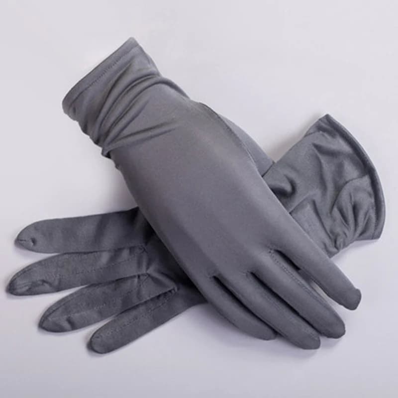 Gants d'été en soie de mûrier 100% naturel pour femmes, mitaines de conduite, Ultra fines, respirantes, protection solaire hydratante, Anti-UV, M51
