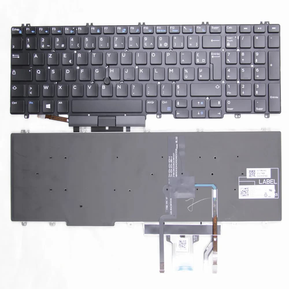 French Backlit Azerty Keyboard for Dell Precision 7530 7730 E7530 M7530 7740 7540 5540 FR 0NHJ6Y PK1326J2B17 17H86LHA02