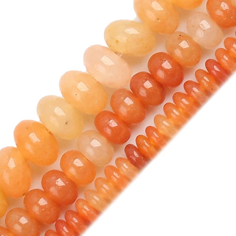 Perles Rondes Naturelles en Agate Rouge Orange, 15 Pouces, 4/6/8mm, Accessoires de Charme pour Bracelet de Direction