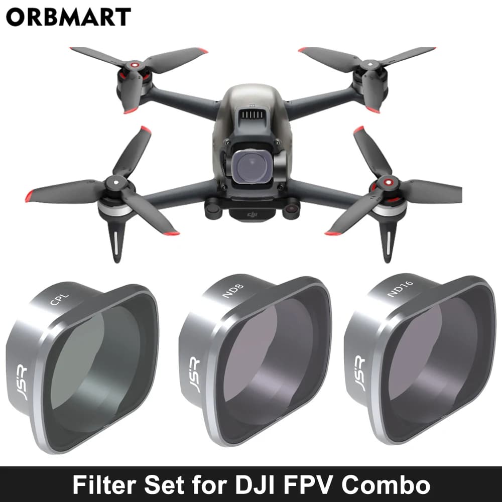 ORBMART filtre d'objectif pour DJI FPV Combo CPL UV ND 8 16 32 étoiles nuit filtres de caméra protecteur d'objectif pour accessoires de Drone DJI FPV