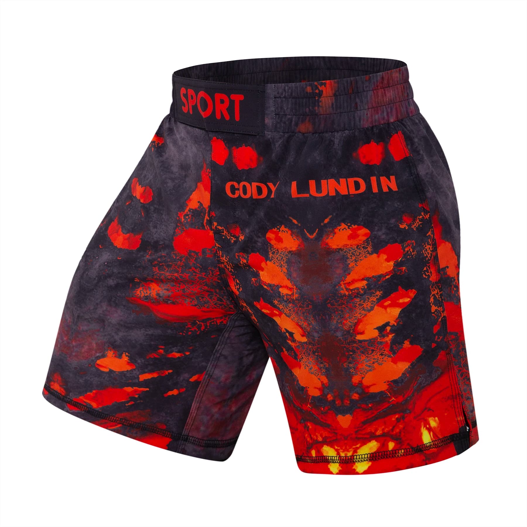 Cody Lundin-Short MMA Imprimé Sublimé, Short Muay Thai, Taille artificiel astique, Masculin, Boxing, Gastronomie Personnalisée, Vente en Gros