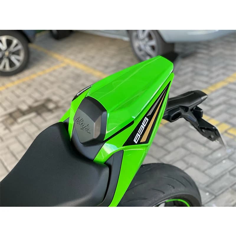 Couvercle de capot de siège de carénage arrière de passager de moto pour 2019 2020 2021 22 2023 2024 Kawasaki Ninja 636 ZX6R ZX-6R ZX 6R carbone vert
