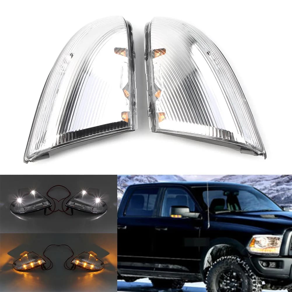 Clignotants LED pour rétroviseur droit, lampes pour Dodge Ram, 1500, 2500, 2010, 2011, 2012, 2013, 2014, magasins de voitures