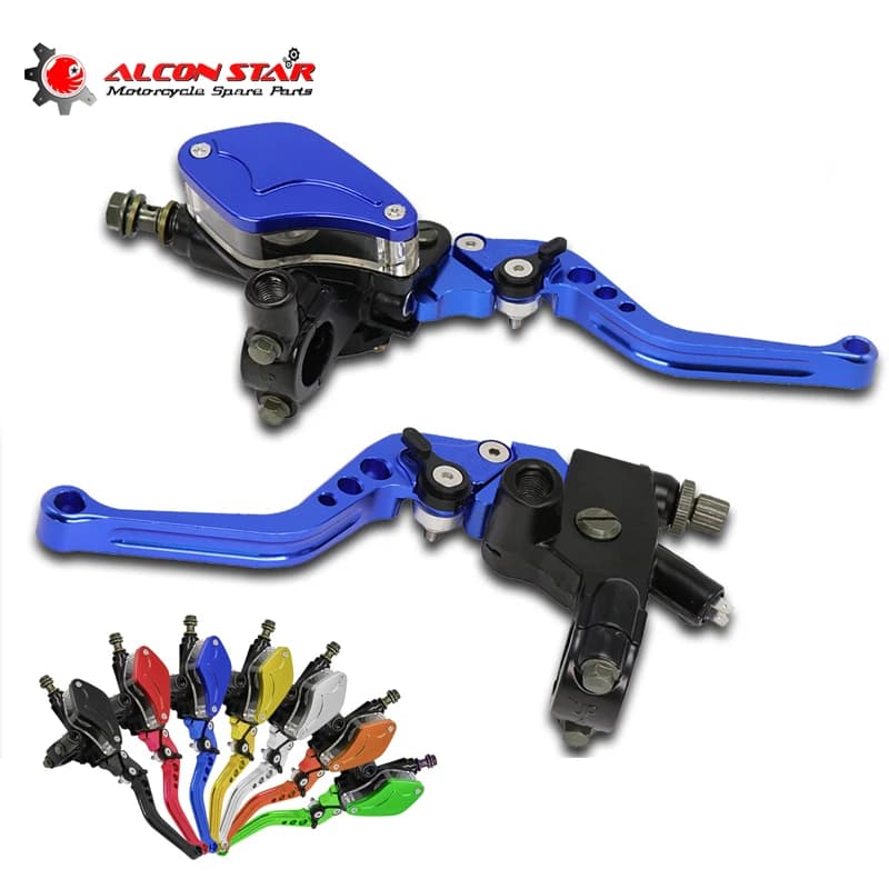 Alconstar-7/8 "CNC moto double frein hydraulique embrayage maître-cylindre réservoir levier adapté 50cc-300cc Sport vélo vélo de rue