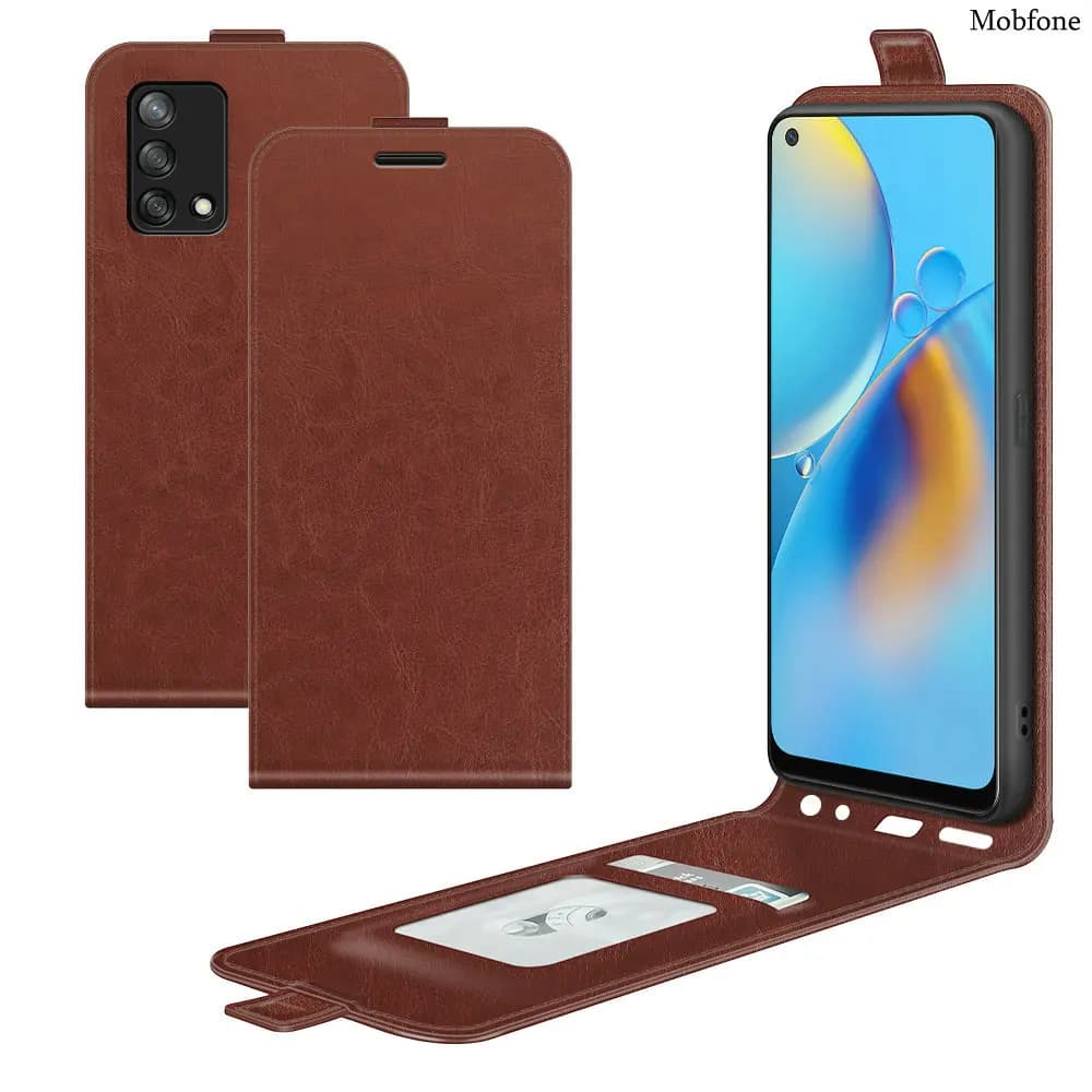 Pour Oppo A74 (4G) F29 PRO Flip Vertical rétro étui en cuir livre porte-carte couverture complète pour OPPO F19 F29 A3 A5 PRO sacs de téléphone
