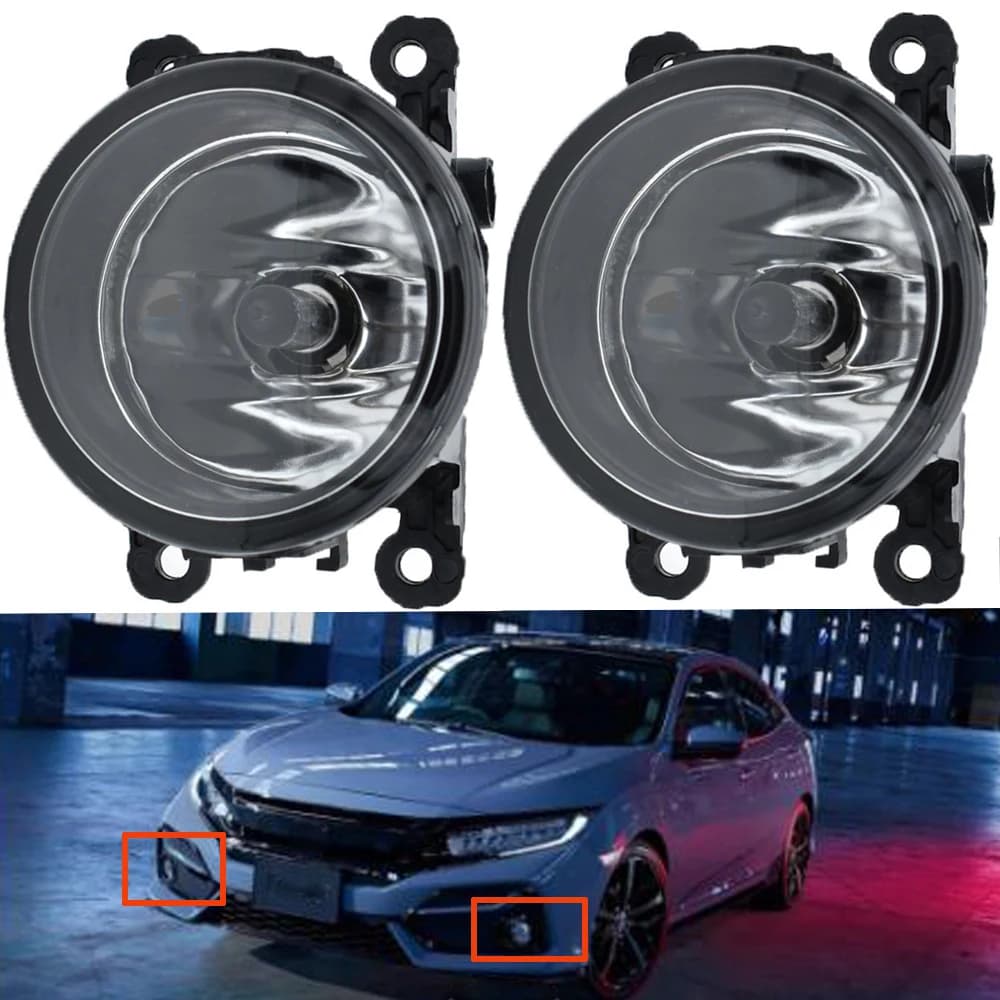Ensemble de feux antibrouillard LED pour pare-choc avant de voiture, 2 pièces/lot, pour Honda CIVIC Hatchback 2016 2017 2018 2019 2020