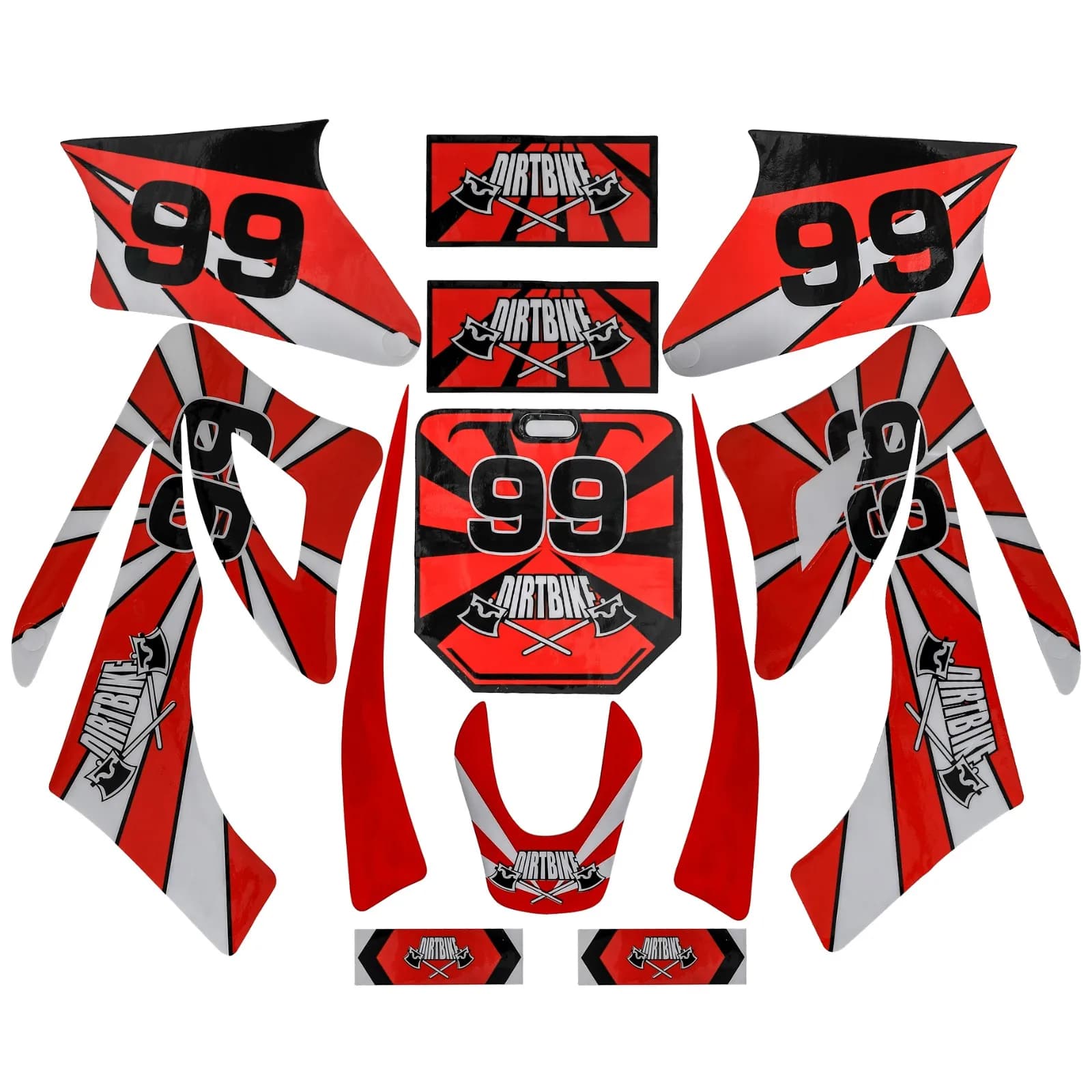 Autocollant de décalcomanies de kit graphique pour moteur Apollo Orion, pièces de vélo de fosse D343, 110cc, 125cc, 150cc, 250cc, 3m