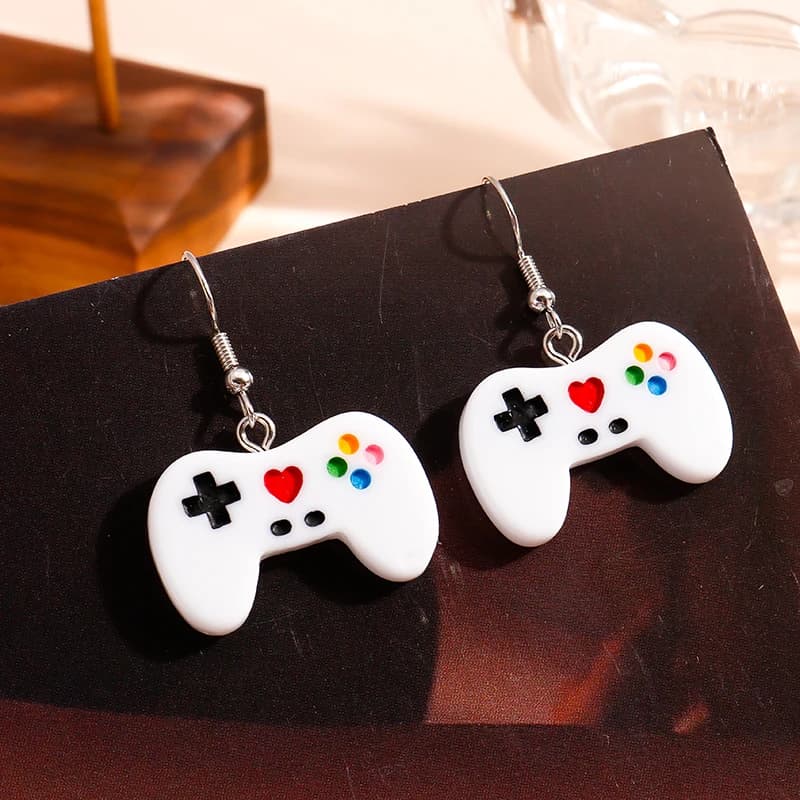 Boucles d'oreilles pour contrôleur de Console de jeu pour femmes, Mini poignée mignonne, pendantes, bijoux créatifs, cadeau, jeu de bien-être pour filles