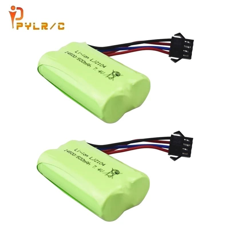PYL R/C 7.4V 500mAh batterie au Lithium pour EC16 télécommande batterie de rechange modèle de voiture batterie li-po haute vitesse