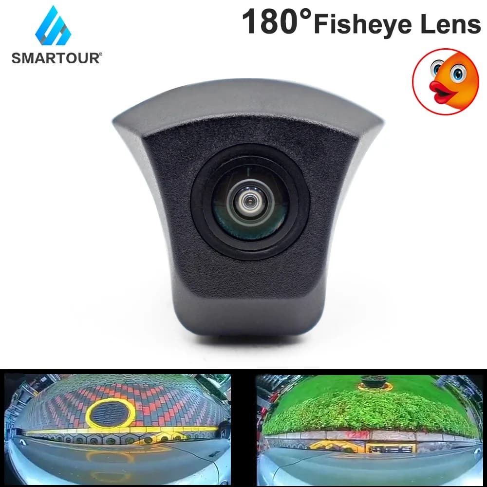 Fisheye-Caméra de vision nocturne HD 180 ° pour Audi, caméra avant avec logo pour Audi A1 A3 A4 A5 horizon A7 Q3 Q5 Q7 TT