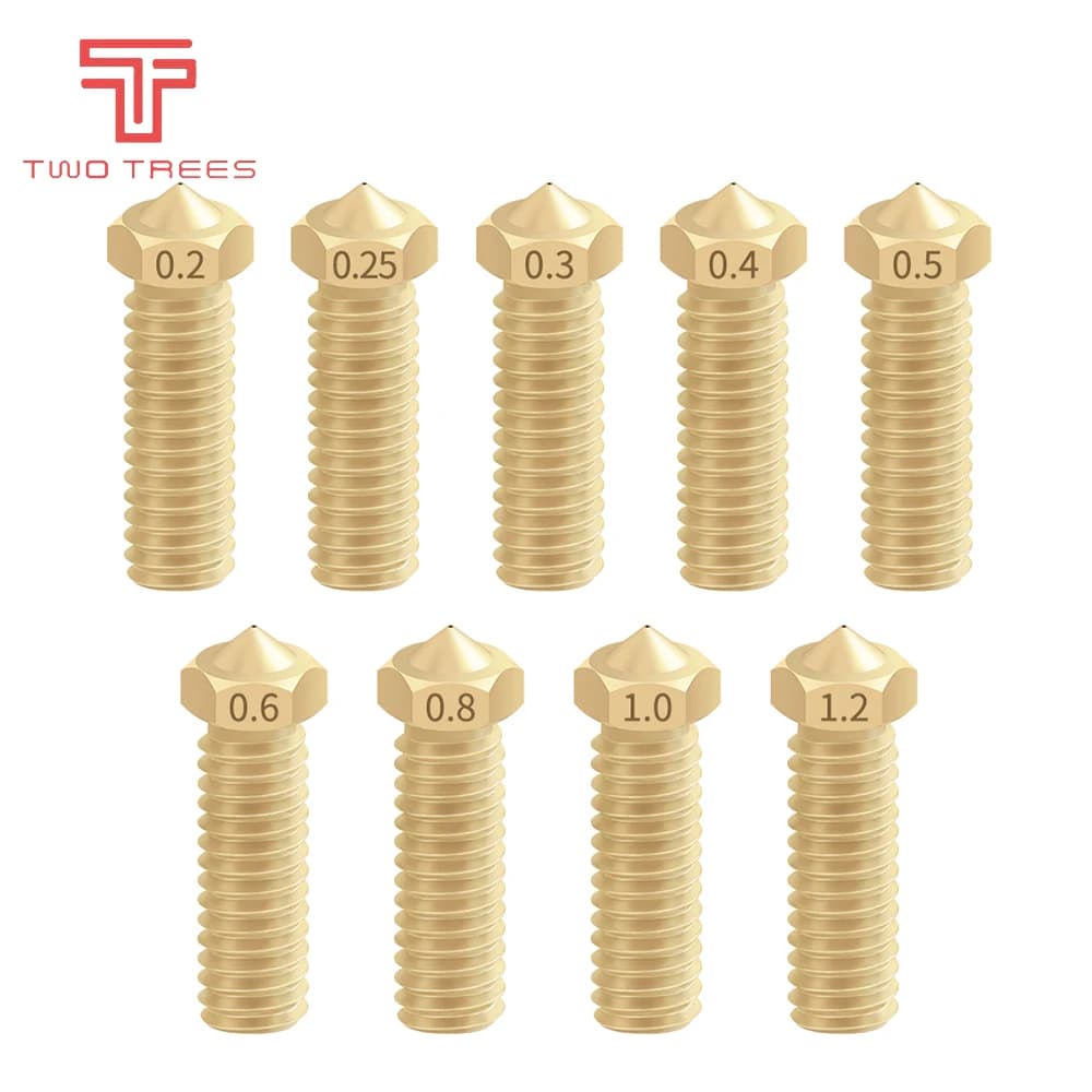 Nouvelle imprimante 3D Volcano entièrement en métal, buse d'extrusion E3D 3D allongée en laiton 0.4/0.6/0.8/1.0/1.2mm pour filament 1.75mm pour Sidewinder X1