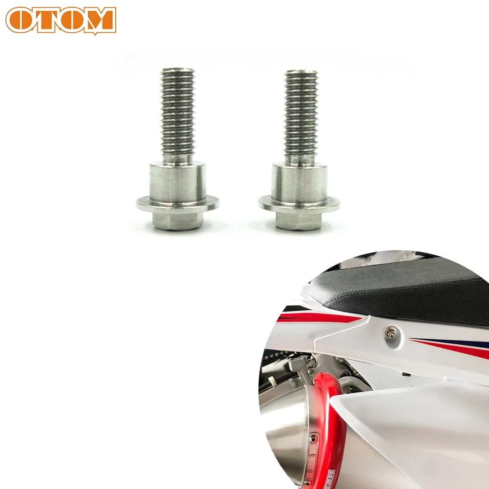 OTOM-Boulon de siège arrière de moto en acier inoxydable, vis de garde-boue, capuchon d'écrou de blocage de coussin, M8 * 1.25, 90121-MEN-A70, HONDA CRF 250 450, neuf