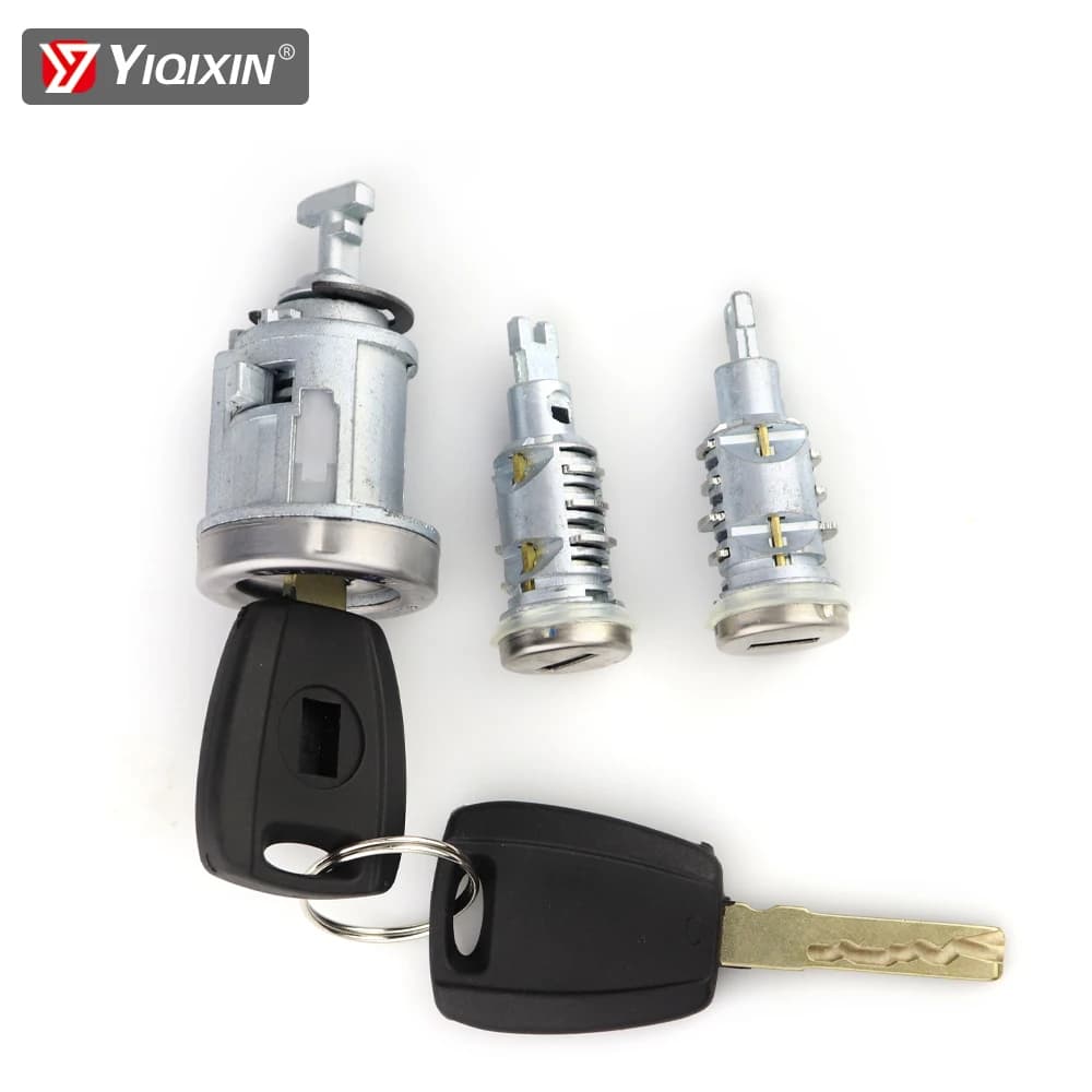 YIQfeat-Ensemble d'invitation de porte de ville, serrure de coffre, baril d'intervalles pour Fiat, adieu, Romeo, Brava, Doblo, Palio, Siena Perla, lame GT15R, 3 pièces