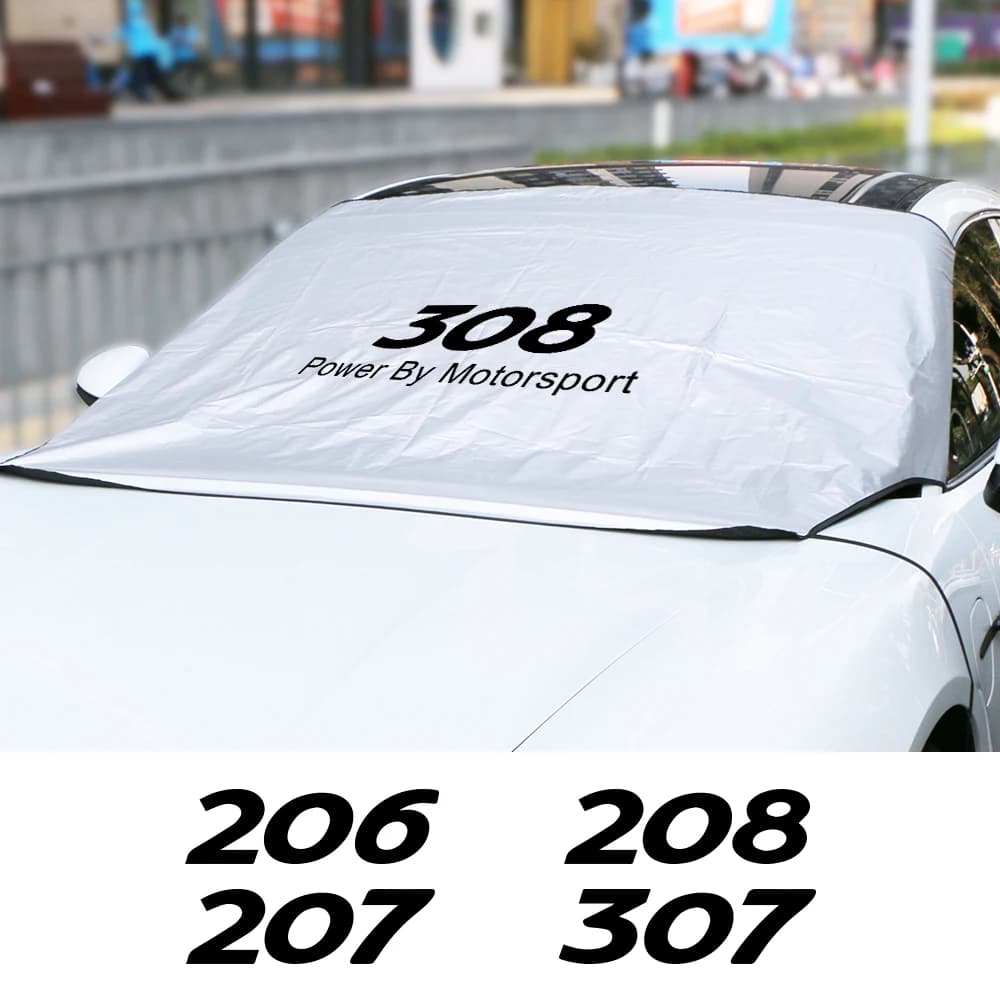 Pare-brise automatique pour KIT, pare-soleil d'hiver, couverture de neige, accessoires automobiles, 206, 208, 308, 3008, 207, RCZ, 307, 407, 108