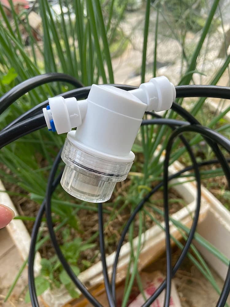 Micro filtre à connexion rapide 1/4 "3/8", purificateur d'eau, maille avant en acier inoxydable, filtre à particules de sable, connecteurs de jardin domestique