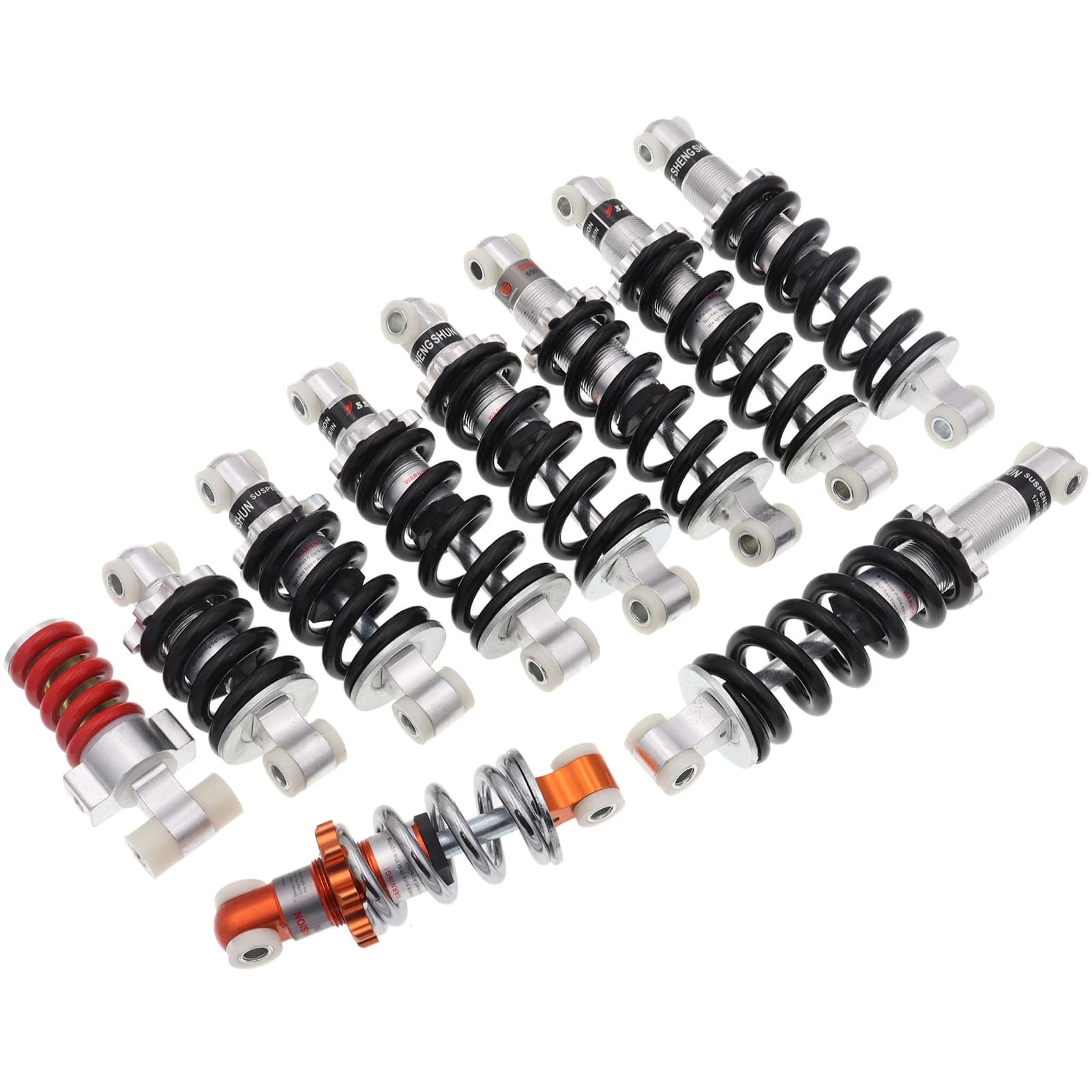 Amortisseur de Suspension Arrière pour Mini Scooter Électrique 47cc 49CC Pocket Bike, 100mm/125mm/150mm/160mm/170mm/180mm/190mm
