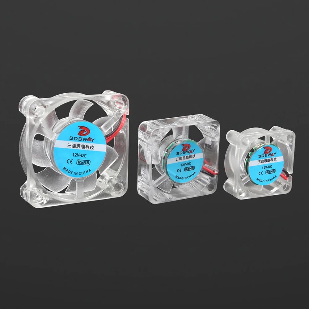 XCR3D-Ventilateur de Refroidissement Hydraulique, Transparent, Bleu, Pièces d'Imprimante 3D, 2510, 3010, 4010, LED, 12V, 24V, Religieux Cooler Master Bearing