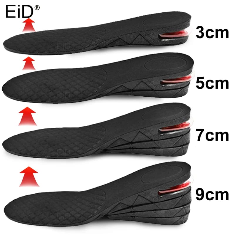 EiD – semelle Invisible rehaussante de 3 à 9cm, coussin rehausseur, coupe réglable, chaussure, insertion de talon, Support plus grand, coussinet de pied Absorbant