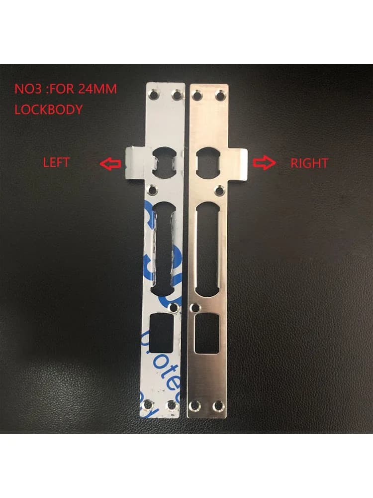 Boucle de cadre de porte en acier inoxydable, panneau de guidage de serrure de porte pour corps de serrure de 24 mm et 30 mm, accessoire antivol pour corps de serrure de porte