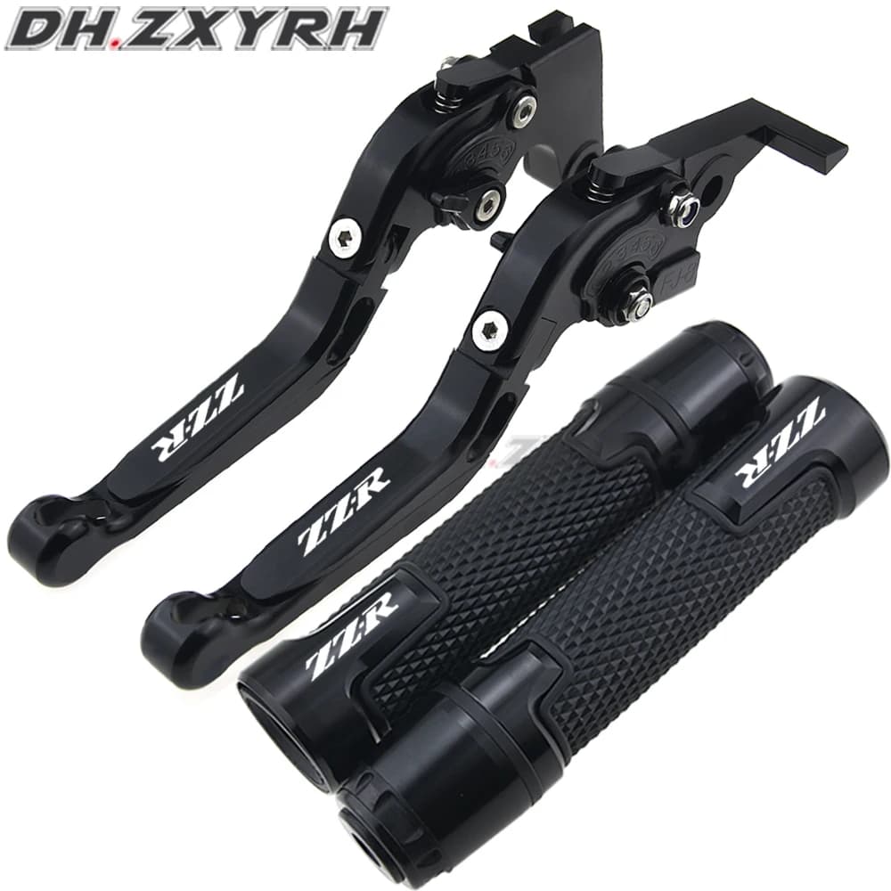 Pour Kawasaki ZZR600 ZZR 600 2005 2006 2007 2008 2009 CNC levier d'embrayage de frein de moto poignées d'extrémité de barre de main extensibles et réglables