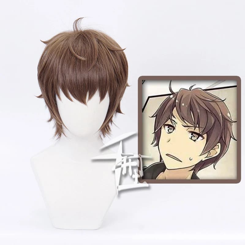 Azusagawa – perruque courte Sakuta pour hommes, perruque Cosplay, Costume Rascal, ne rêve pas de lapin fille Senpai, perruques de fête résistantes à la chaleur