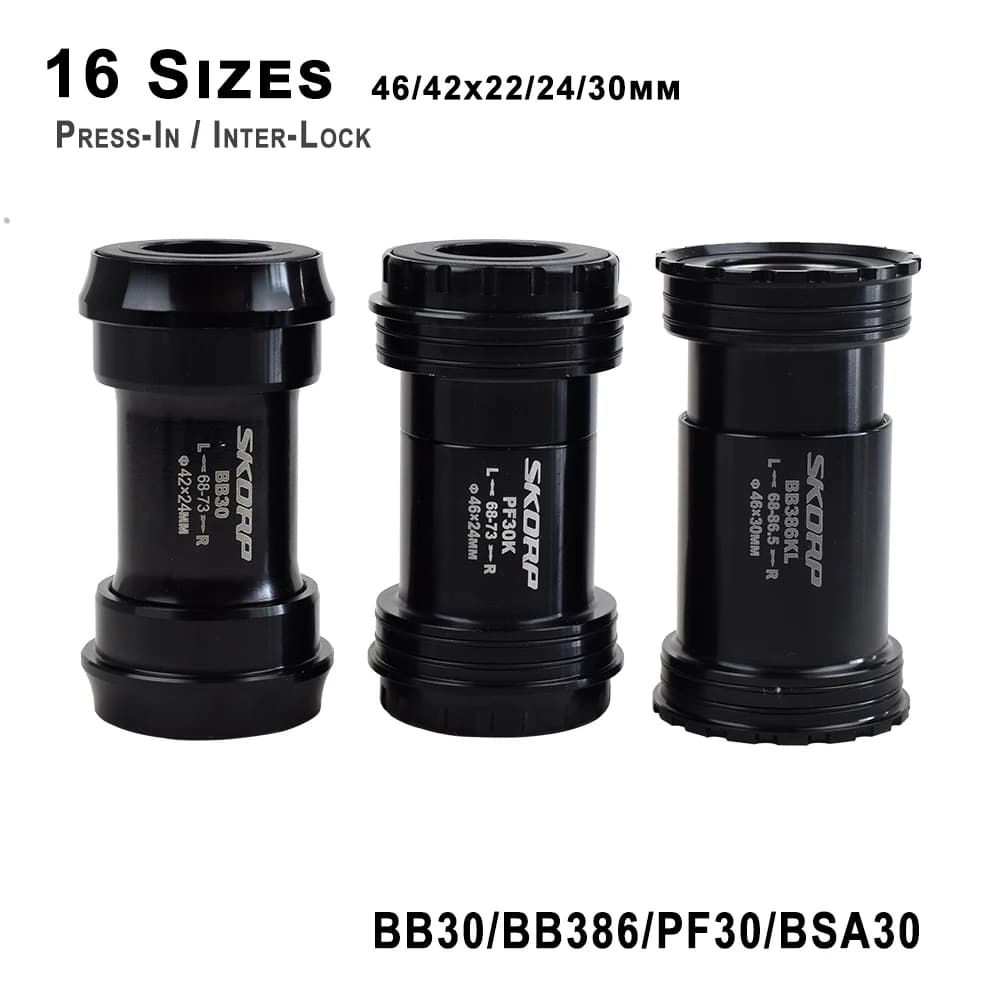 Roulements scellés pour VTT et vélo de route avec axe central, supports d'invite astronomique BB30 BSA30 PF30 BB386 46/42x22 24 30mm